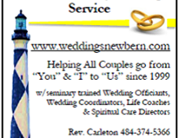 Becker of Destiny Marriage Services, in Trent Woods, North Carolina