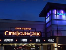 Frank Theatres Cinebowl Grille is a  World Class Wedding Venues Gold Member
