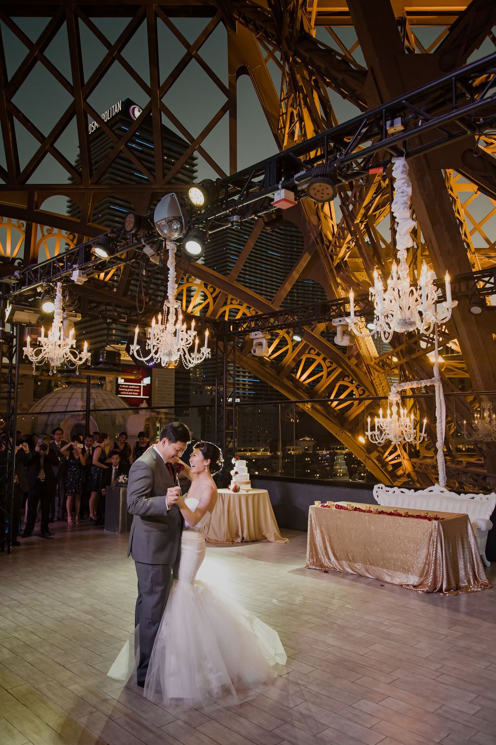 Chateau Rooftop  and Nightclub Las  Vegas  Nevada Wedding  