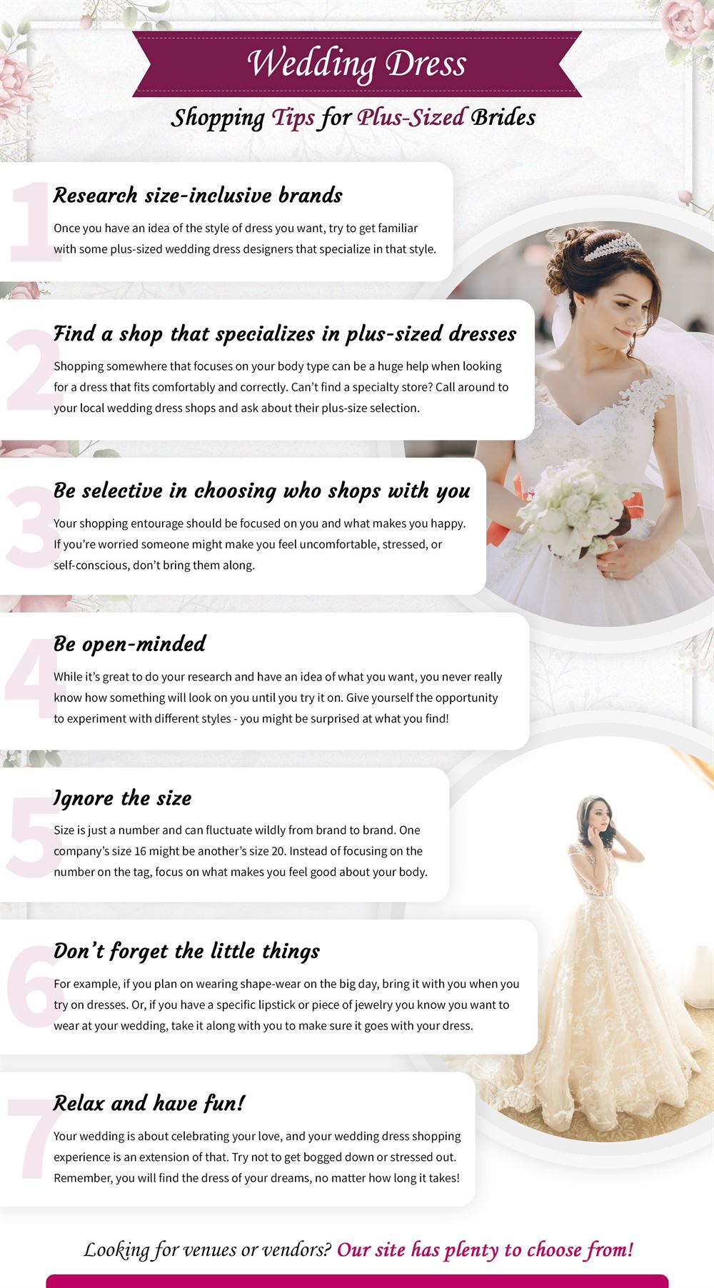 tips for plus size brides